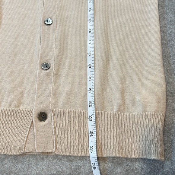 Comme Des Garcon PLAY Heart Patch  Cardigan in Beige. Made in Japan. - Picture 9 of 16